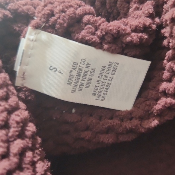 Aerie Sweater Womens Tunic Small Maroon Turtleneck - Picture 8 of 9